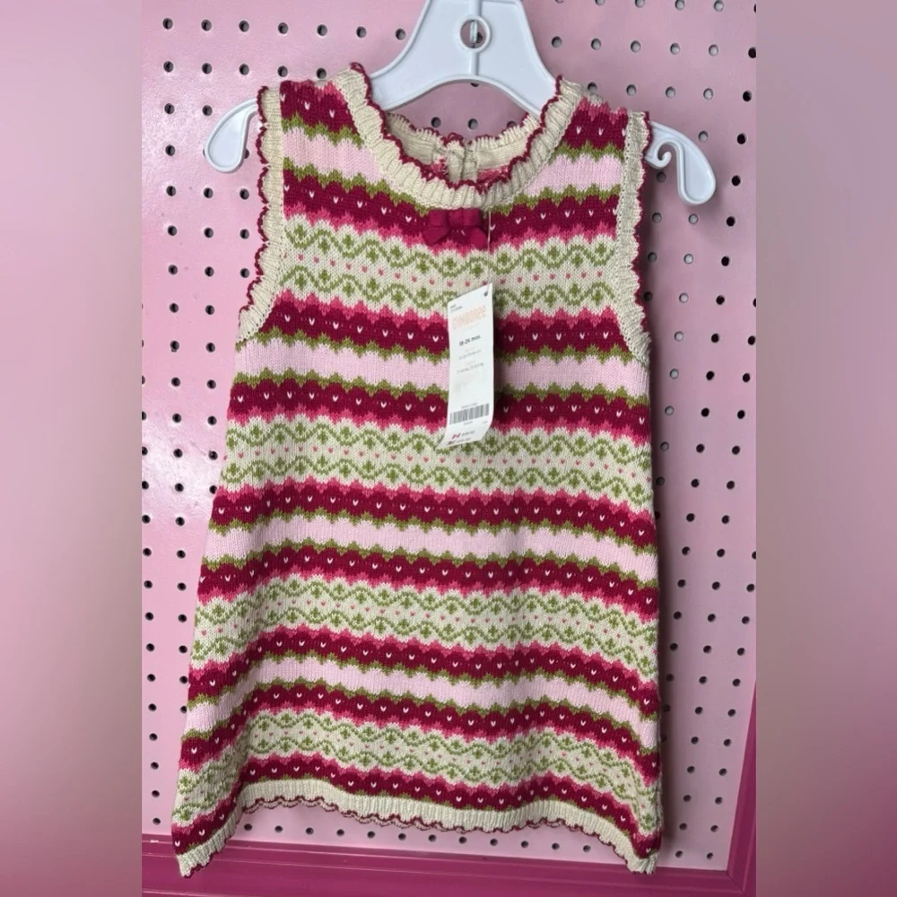 Gymboree Sleeveless Sweater Dress. New with tags. Size  18/24
